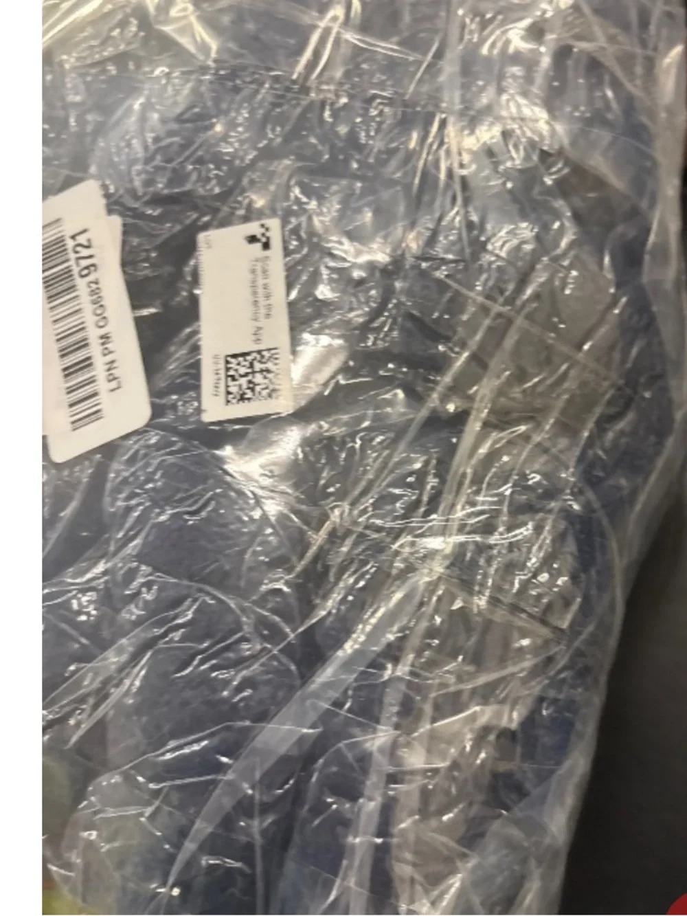 Decorative Knot Pillow LAMB’S WOOL 14” ROUND - BLUE